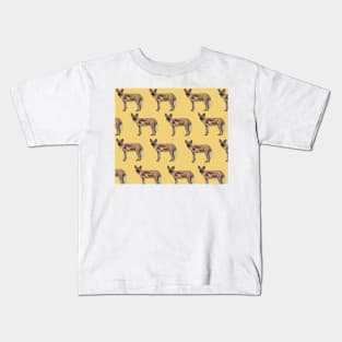 Amazing Painted Dog Kids T-Shirt